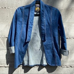 Sugarhigh Lovestoned denim blazer